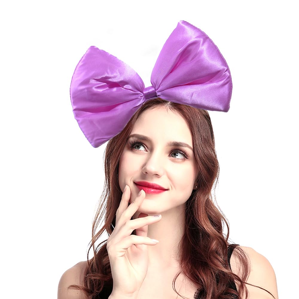Purple Satin Oversized Bow Headband Amazon.com : Bubbmi St. Patrick main image 3
