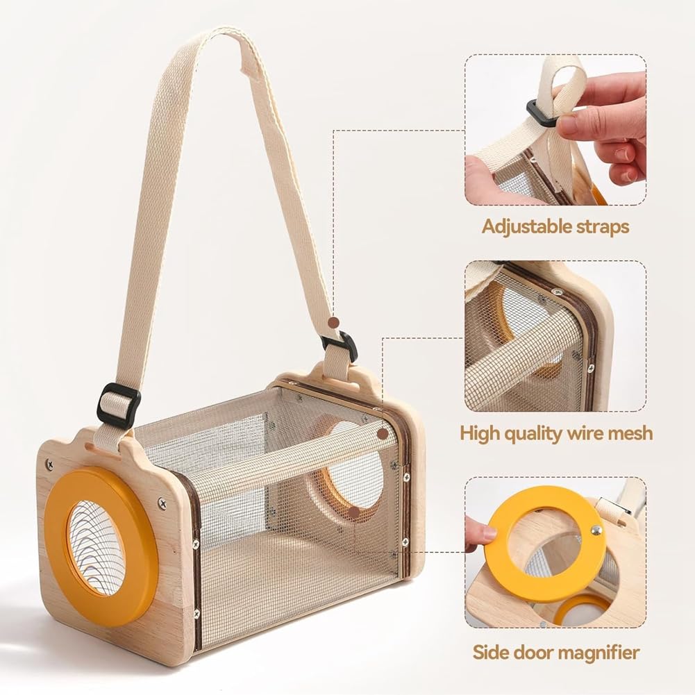 Kit de Captura de Insectos para Niños, Kit de Exploración, 10 Piezas para Exteriores con Lupa y Red, para Niños de 4 A 8 Años.
