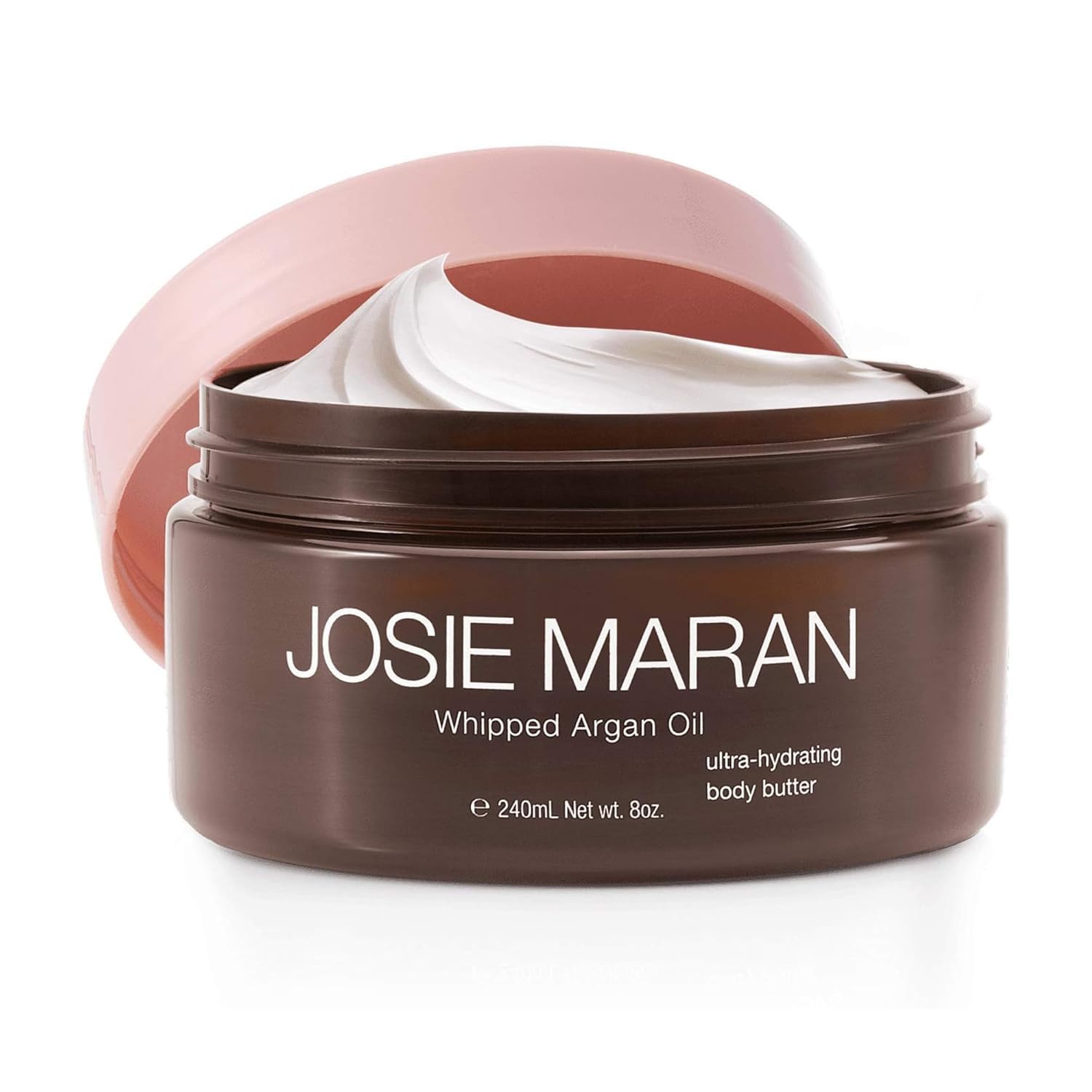 Josie Maran Whipped Body Butter - Skin Firming Body Cream with Argan Oil, Whipped Shea Butter, Avocado Oil & Essential Fatty Acids - Radiance-Boosting Skincare - Baked Lemon Bliss (2 Fl oz)