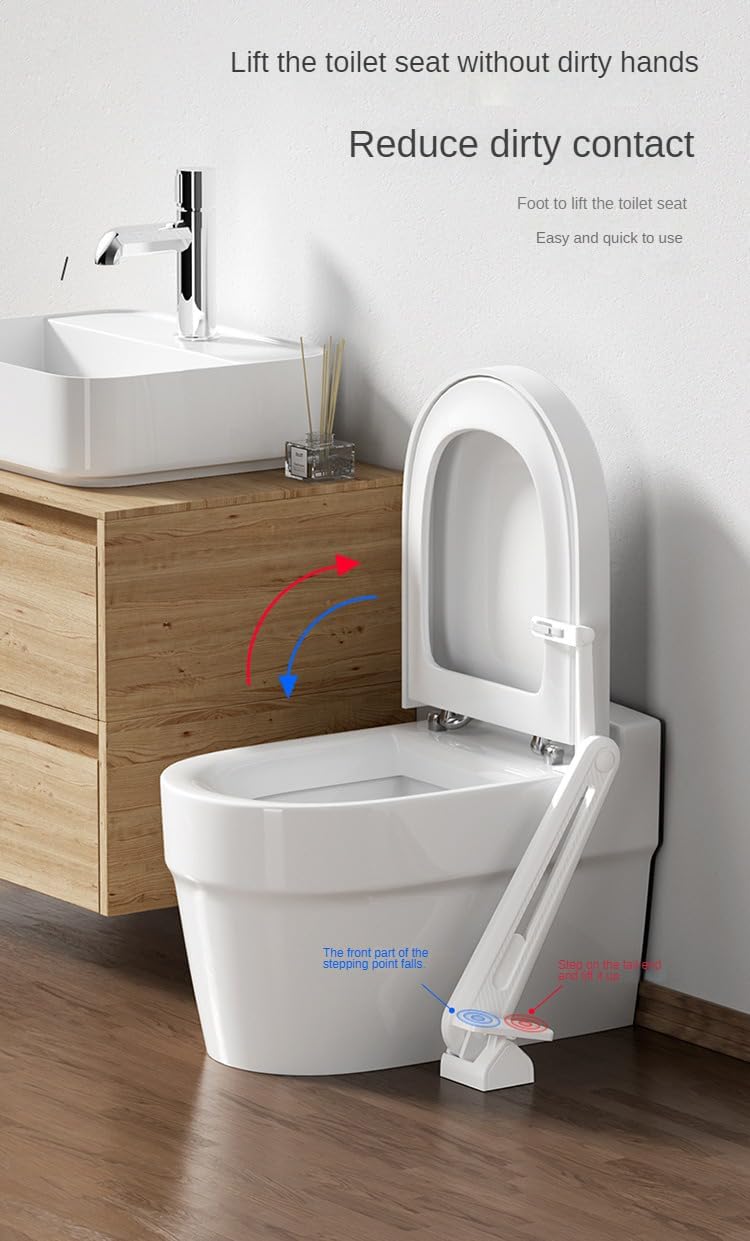 Pedal Toilet Lid Lifter Toilet Lid Lifter No Hand Carrying Convenient Installation