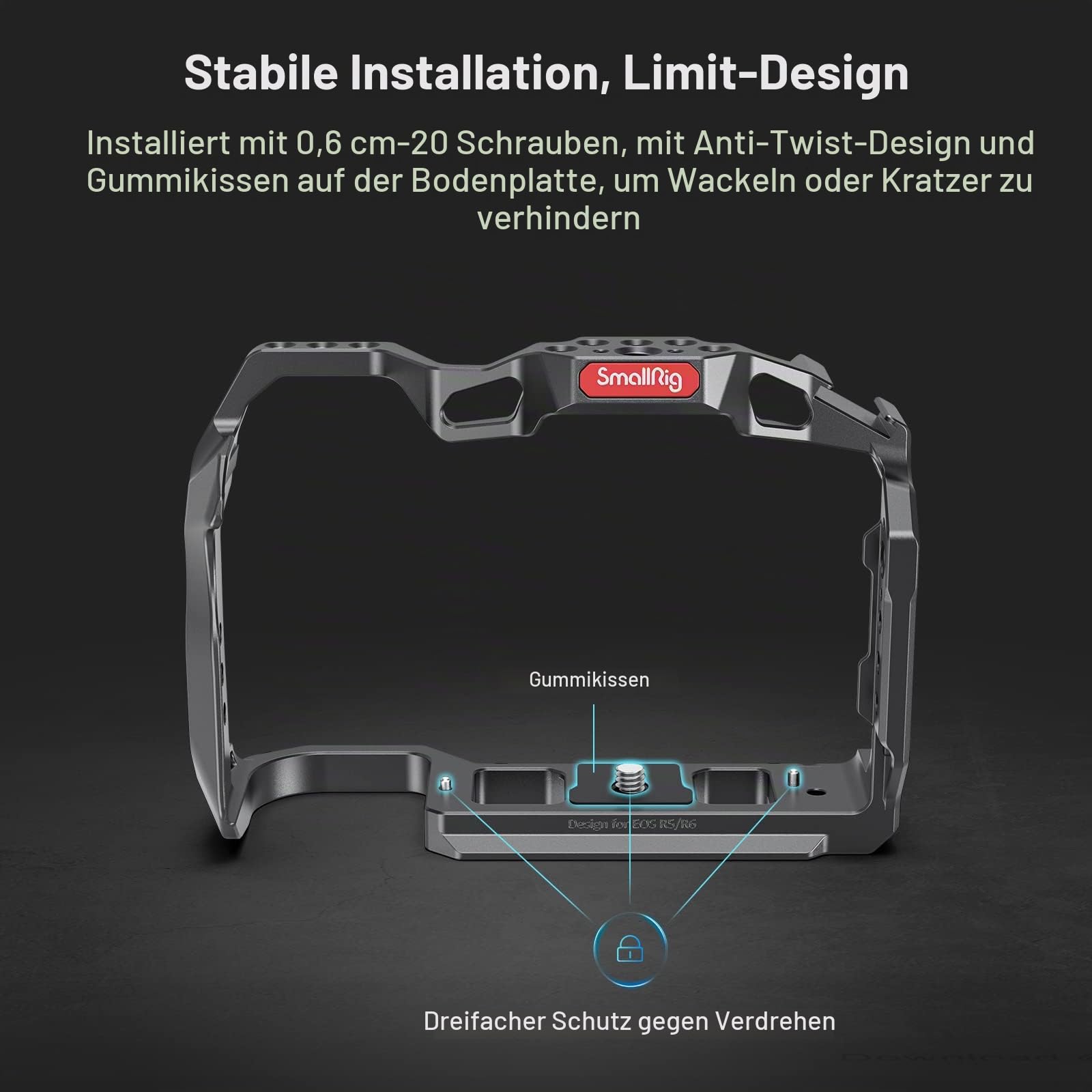 SMALLRIG R5 R6 R5C Cage Käfig für Canon für EOS R5 / R6 / R5 C Kamera - 2982B