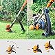 LawnMaster Akku-Rasentrimmer 24V 2,0Ah, inkl. Akku und Ladegerät, 25 cm Schnittbreite, für größere Flächen,2-in-1 Rasentrimmer & Kantenschneider Rasen, drehbarer Trimmerkopf, Teleslopstiel.