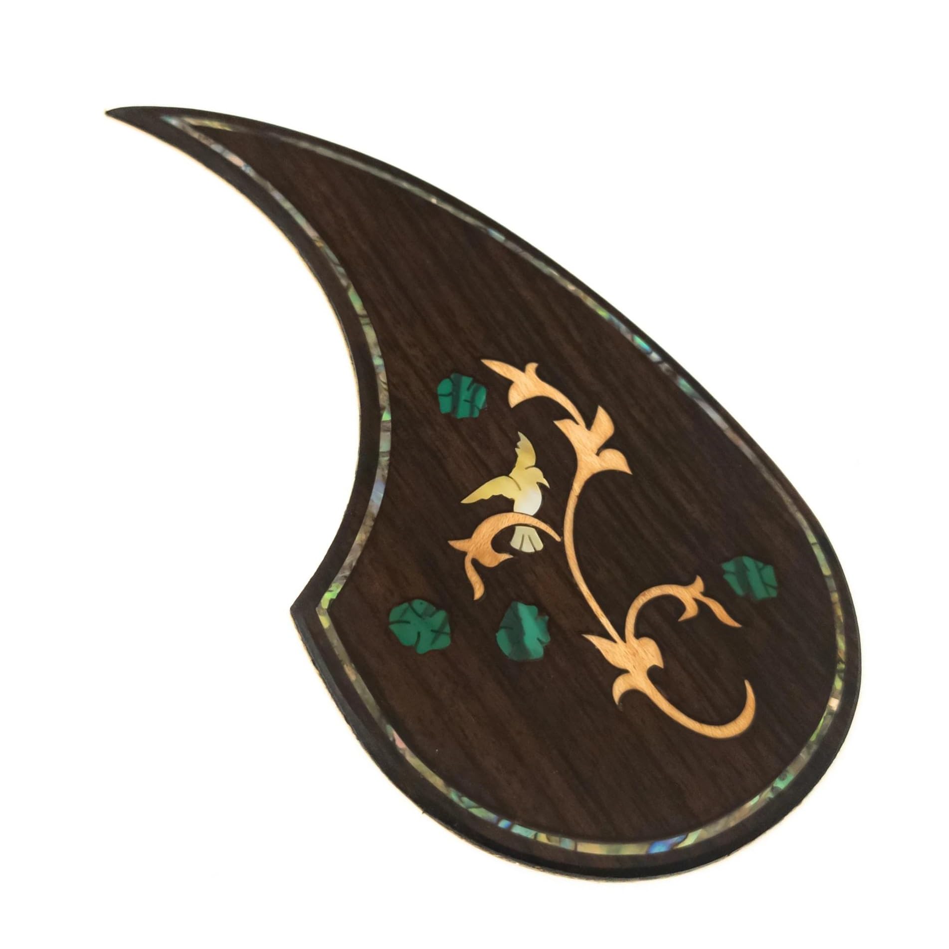 Pickguard do gitary akustycznej dla początkujących Ręcznie wykonany pickguard z palisandru do gitary akustycznej powierzchnia odporna na uszkodzenia(SN04)