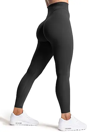 Olmlmt No Front Seam Workout Leggings for Women Tummy Control Butt Lifting Leggings Buttery Soft Gym Yoga Pants