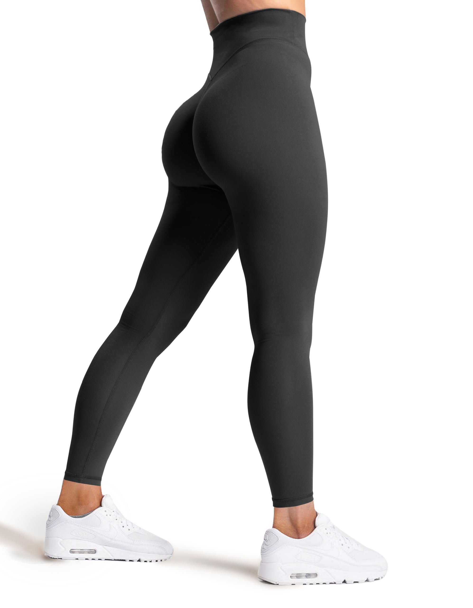 Olmlmt No Front Seam Workout Leggings for Women Tummy Control Butt Lifting Leggings Buttery Soft Gym Yoga Pants