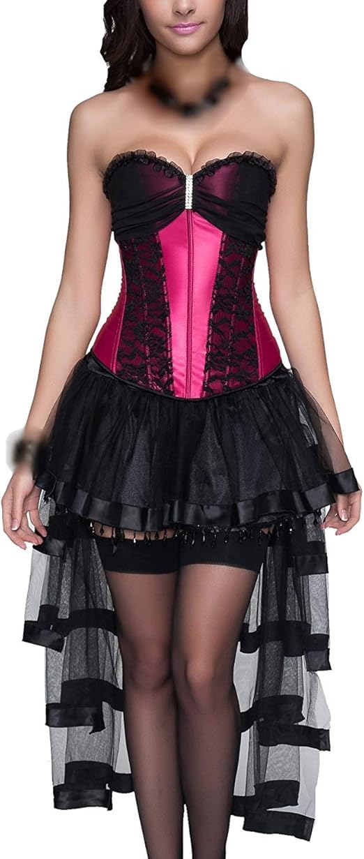 Korsett Damen Oberteil - Steampunk Bustier Für Karneval & Party