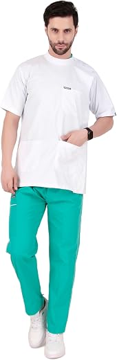 Medlooks Dentist Apron Unisex Snap Button Closure | MlookCore Soft and Comfortable Fabric