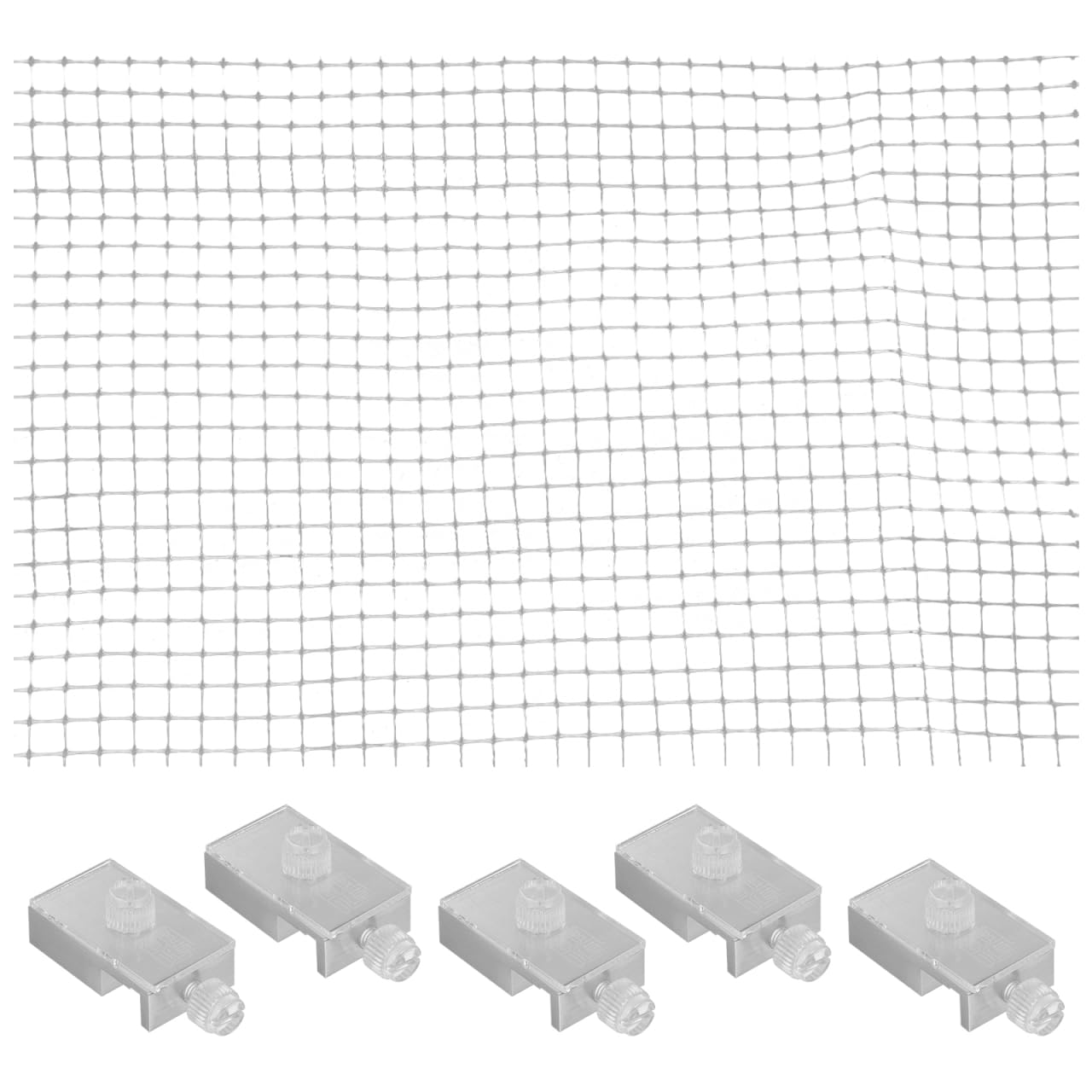 TEHAUX Couvercle D'Aquarium Filet Anti-Saut Transparent, Filet De Protection Ajustable Et DéCoupable, Accessoire Pratique pour Aquarium, EmpêChe Les Poissons De Sauter Et ProtèGe Contre Les Chats