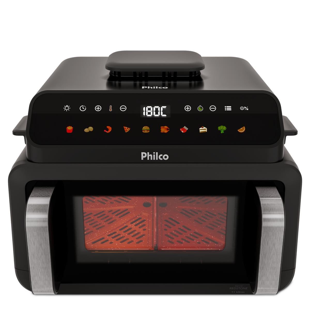 Air Fryer Philco 11L Digital 10 em 1 Visor Glass PAF11C 127V