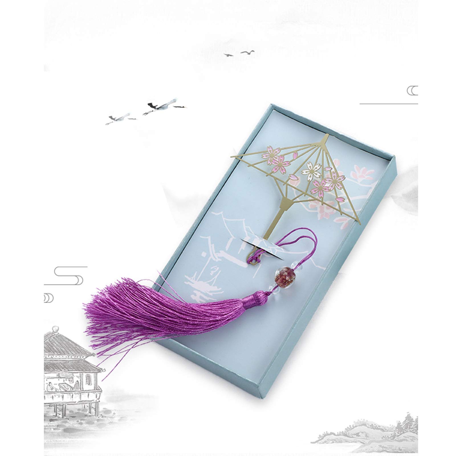 Segnalibri Segnalibro creativo, classico segnalibro del metallo elegante semplice, squisito Pendenti, supporto del metallo pagina for Articoli for la casa Ufficio Scolastico segnalibro ( Color : C )
