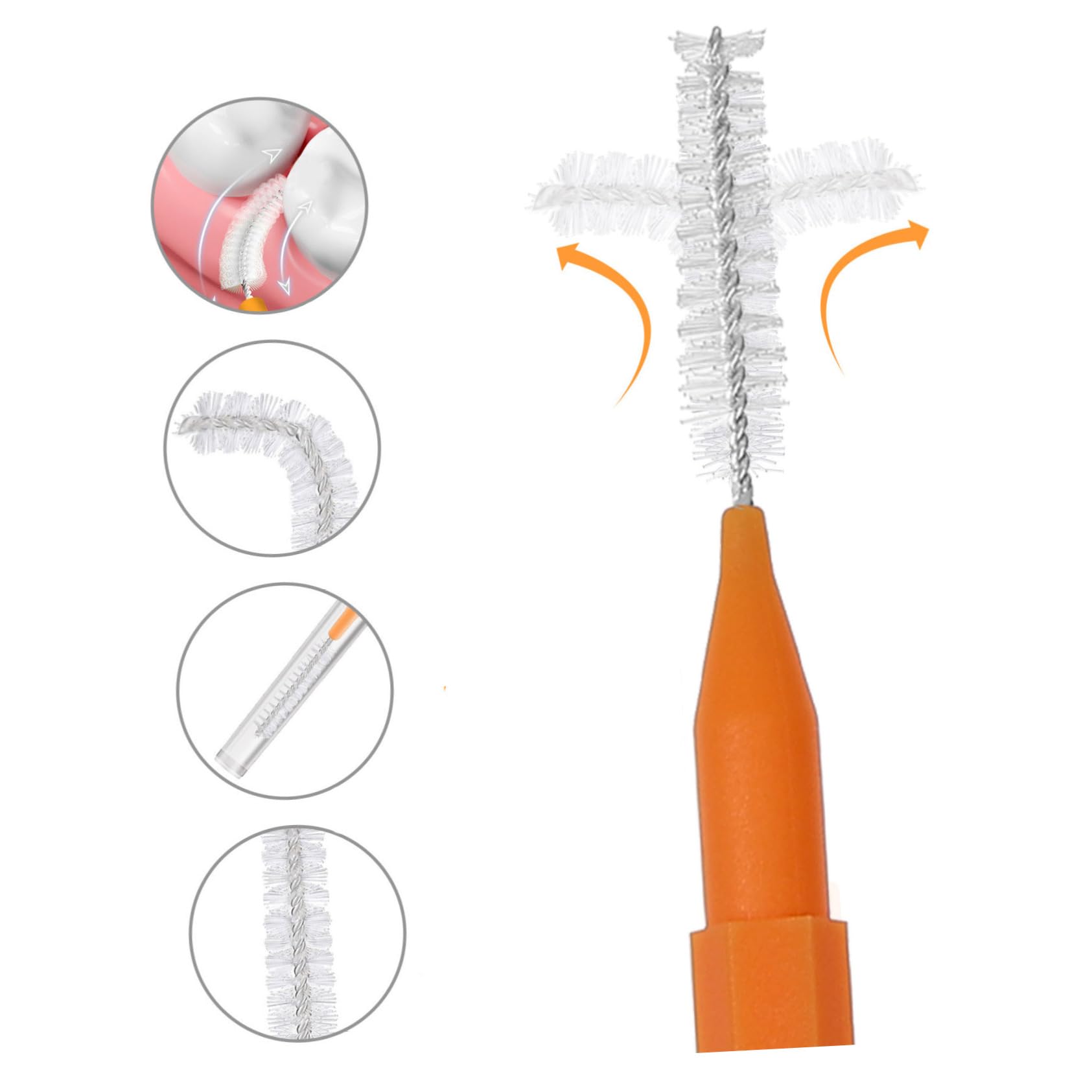 CALLARON 300stücke Interdentalbürsten Farben Ergonomisches Design Für Zahnzwischenräume Für Und Umfassende Mundpflege