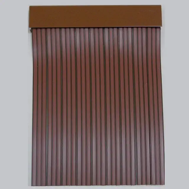 Cortina Moscas Exterior PVC con Barra Aluminio | Protección Terraza y Jardín