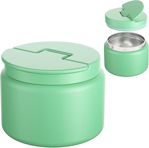 Termo de sopa de 14.5 onzas para comida caliente para niños, tarro de comida aislado al vacío, termo de sopa sin torsiones para comida caliente,