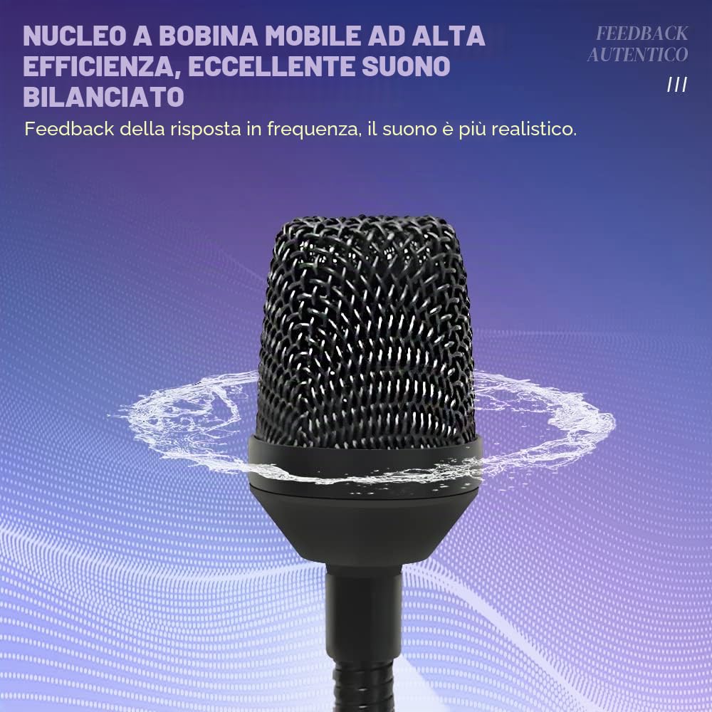 Professionale Dinamico Bob Barker Microfono per DJ Mixer Disco Dedicato Grida Microfono KTV Bar A Collo D'oca Mic