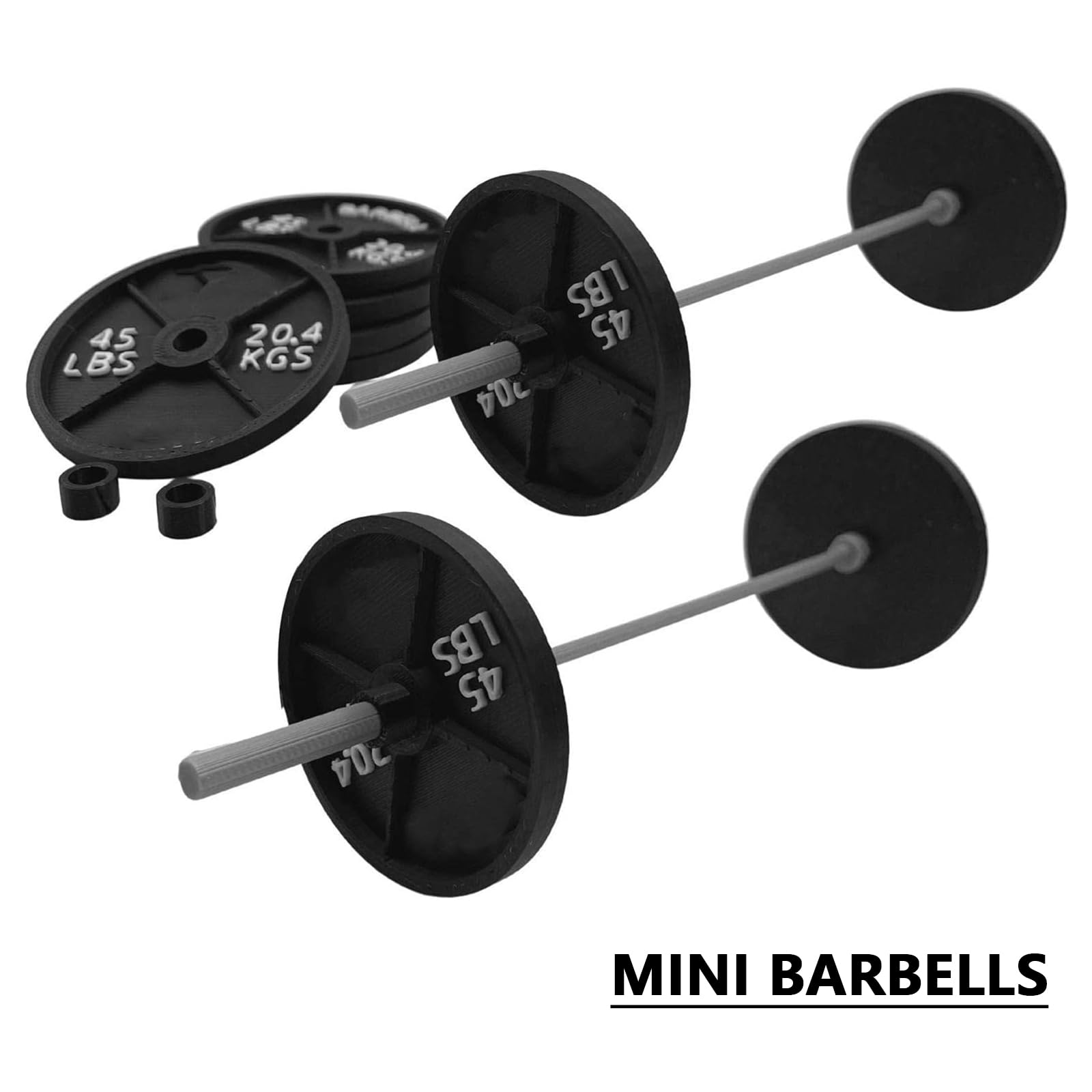 Portapenne A Tema Palestra - Mini Squat Rack Con Bilancieri, Per Scrivania Ufficio O Casa