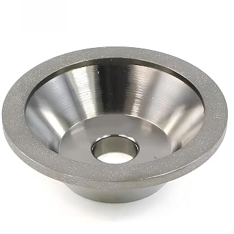 4 Inch Diamond Cup Wheel for Tungsten Grinder,Resin Bond Grinding Wheel Dressing Tool for Carbide Sharpening, Metal and Stone Grinder Bowl 120 Grit