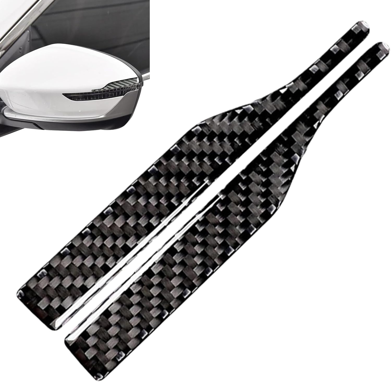 R-timer 2 Pack Car Mirror Anti-Collision Scratch Strips for Smart Forfour II/EQ fortwo/EQ fortwo Cabrio, Mirror Anti-Collision Protectors, Anti-Scratch Side View