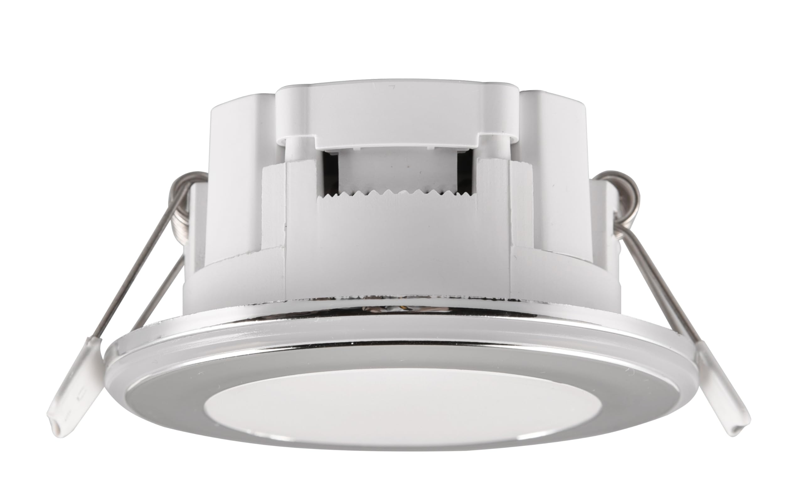TRIO Argus 653610106 LED recessed luminaire, Chromed Plastic, with 4 Watt RBG LED with Colour Change, Remote Control, dimmable