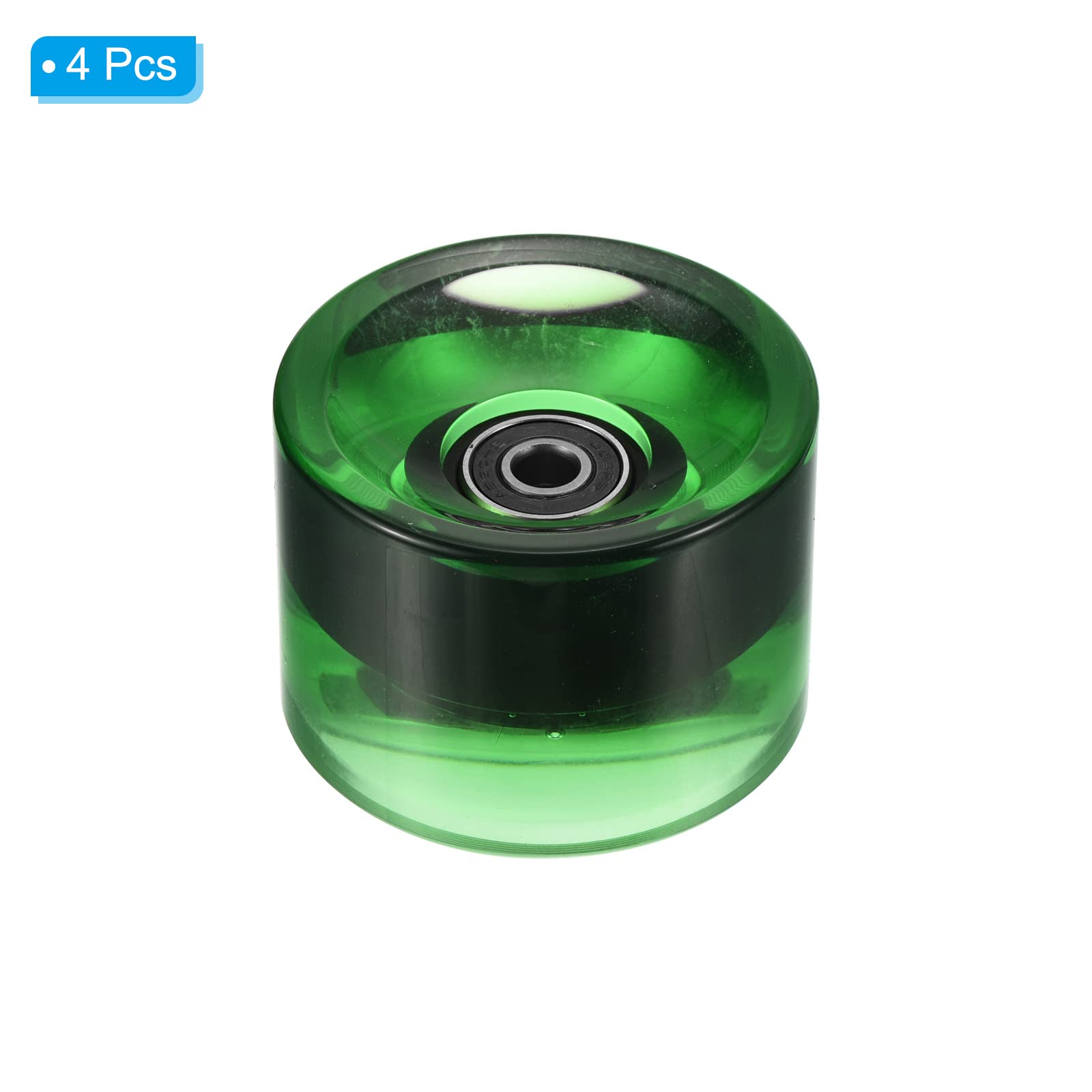 PATIKIL Roues de longboard 78A avec roulements ABEC-9 souples pour skateboards, skateboards, roues PU