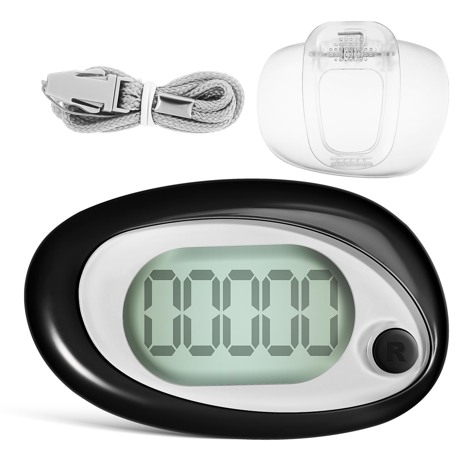 BESPORTBLE Podomètre De Marche Podomètre Grand Écran Randonnée Compteur De Marche Compteur De Pas Portable Podomètre De Poche Podomètre De Course Podomètre Podomètre