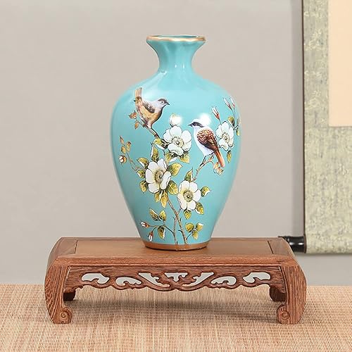 Miniatura 7 de GOLDY&WENDY Base de madera de ala de pollo chino, soporte de pedestal de palisandro sólido para tallar, jarrón rectangular, soporte de exhibición de