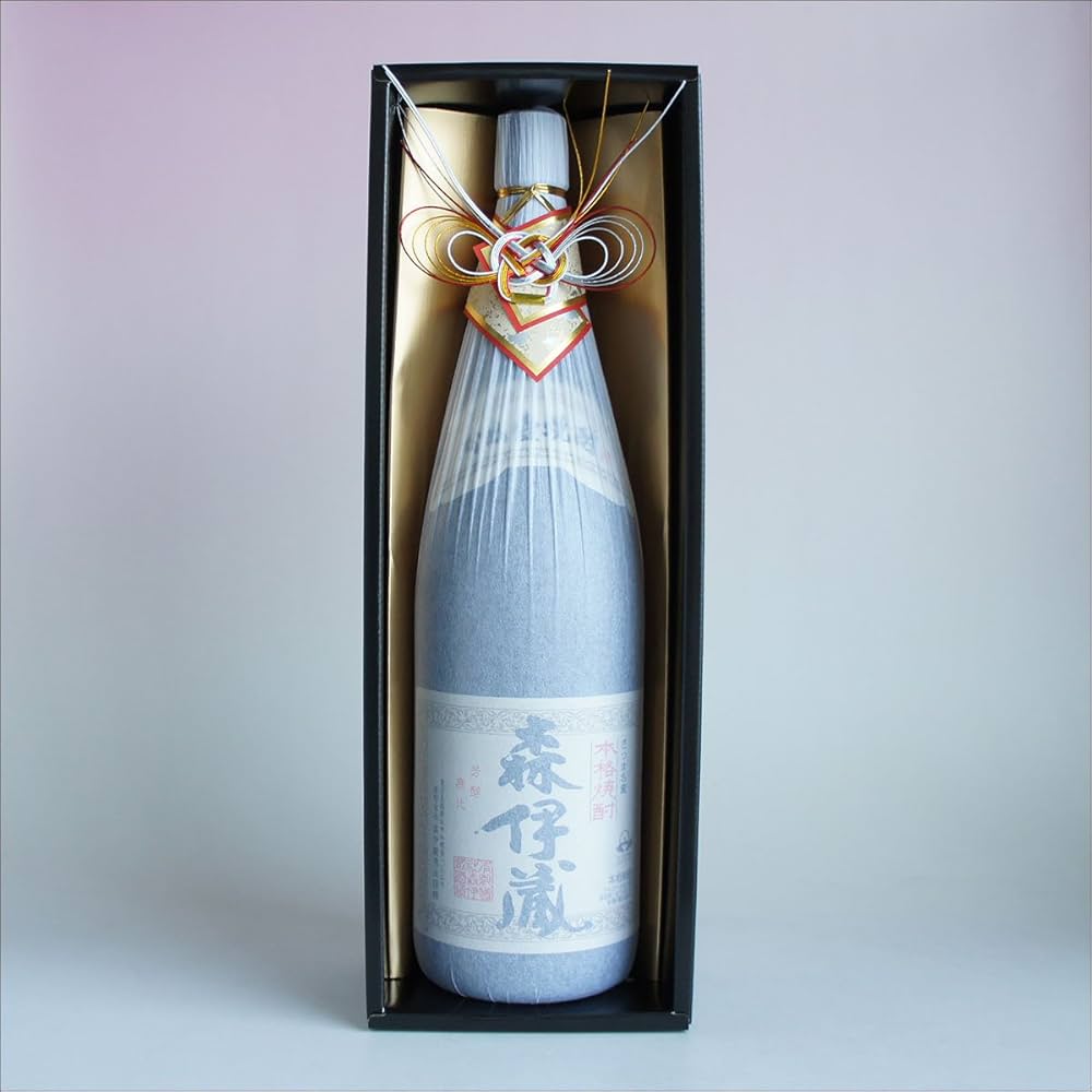 Amazon.co.jp: 森伊蔵 感謝 金蓋紙箱入り 水引き 1800ml 一升瓶