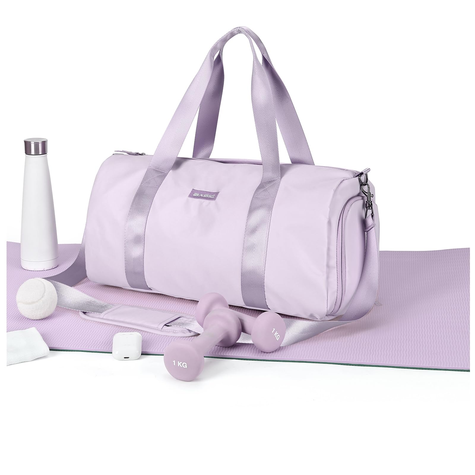 Bolsa de Gimnasia Womens Mens con Compartimento de Zapatos y Pocket Wet,Bolsa Travel Duffel para avión,Sport Gym Tote Bags,Weekend Bolsa pernocte Llevar en Bolsa Hospital Holdalls