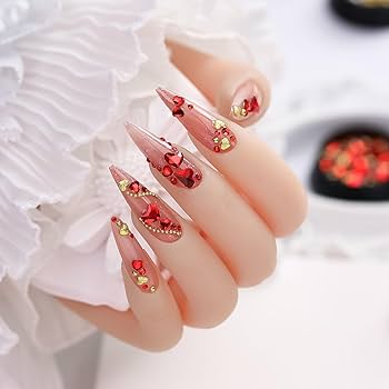 ネイル用のモデル Amazon | 高級 3D ネイルアート工芸品ラインストーン DIY ネイル