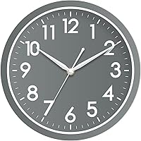Vista 14 de AKCISOT Reloj de Pared Silencioso Sin Tic Tac Relojes de Pared Modernos Operados por Batería 10 Pulgadas, Reloj Clásico Pequeño Analógico Decorativo
