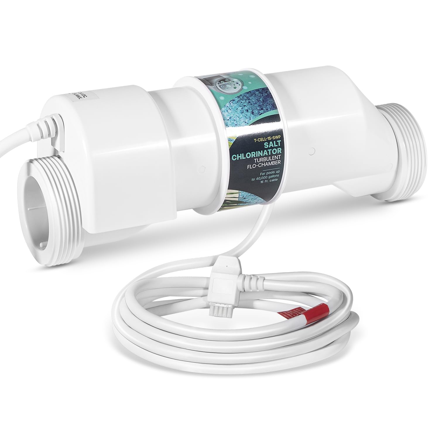 Photo 1 of Salt ChIorination Cell T-CELL-15-SWP Replacement for Hayward TurboCell T-15 In-Ground Swimming Pools Up to 40,000 Gallons, Replaces for Hayward T-Cell-15, W3T-CELL-15, T-Cell 15, Cell T-15