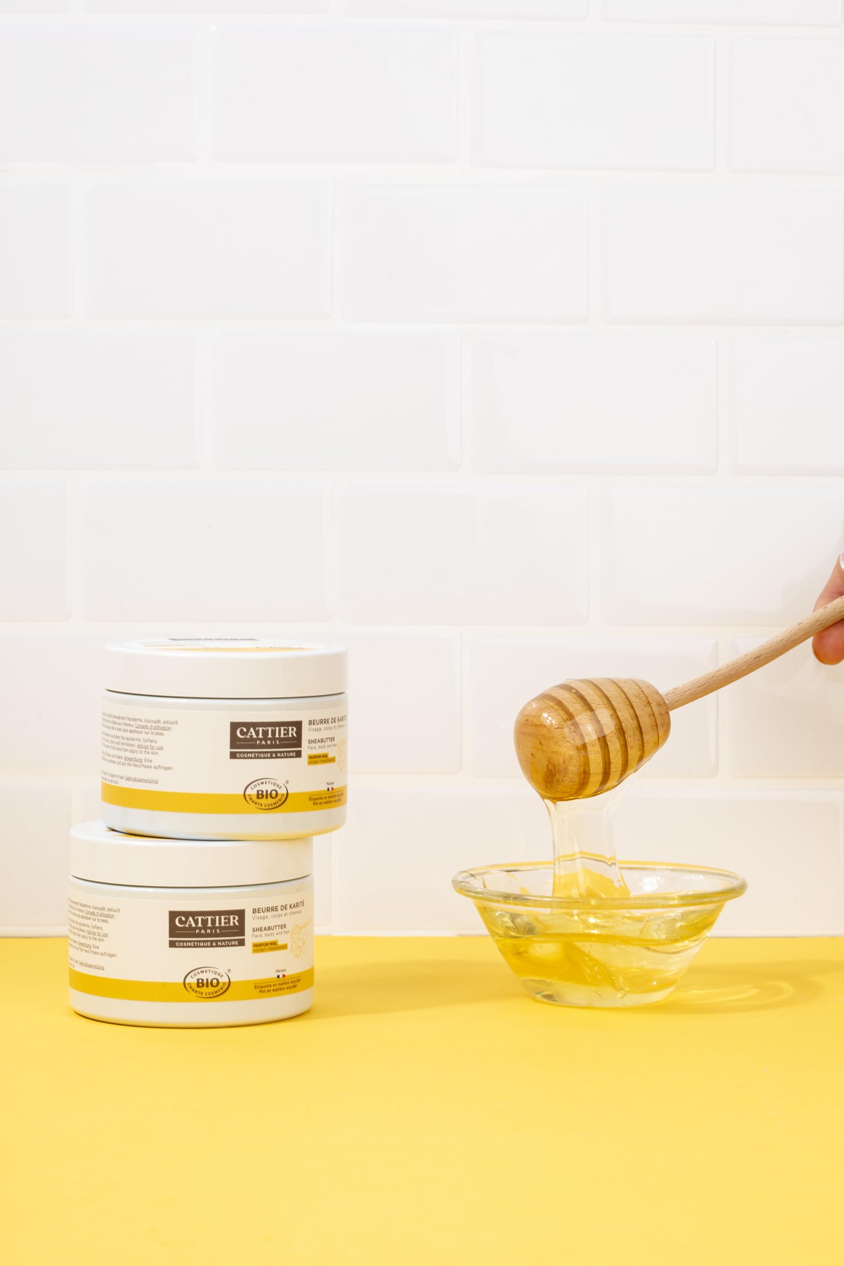 Cattier 100% Organic Shea Butter with Honey Fragrance, 100g