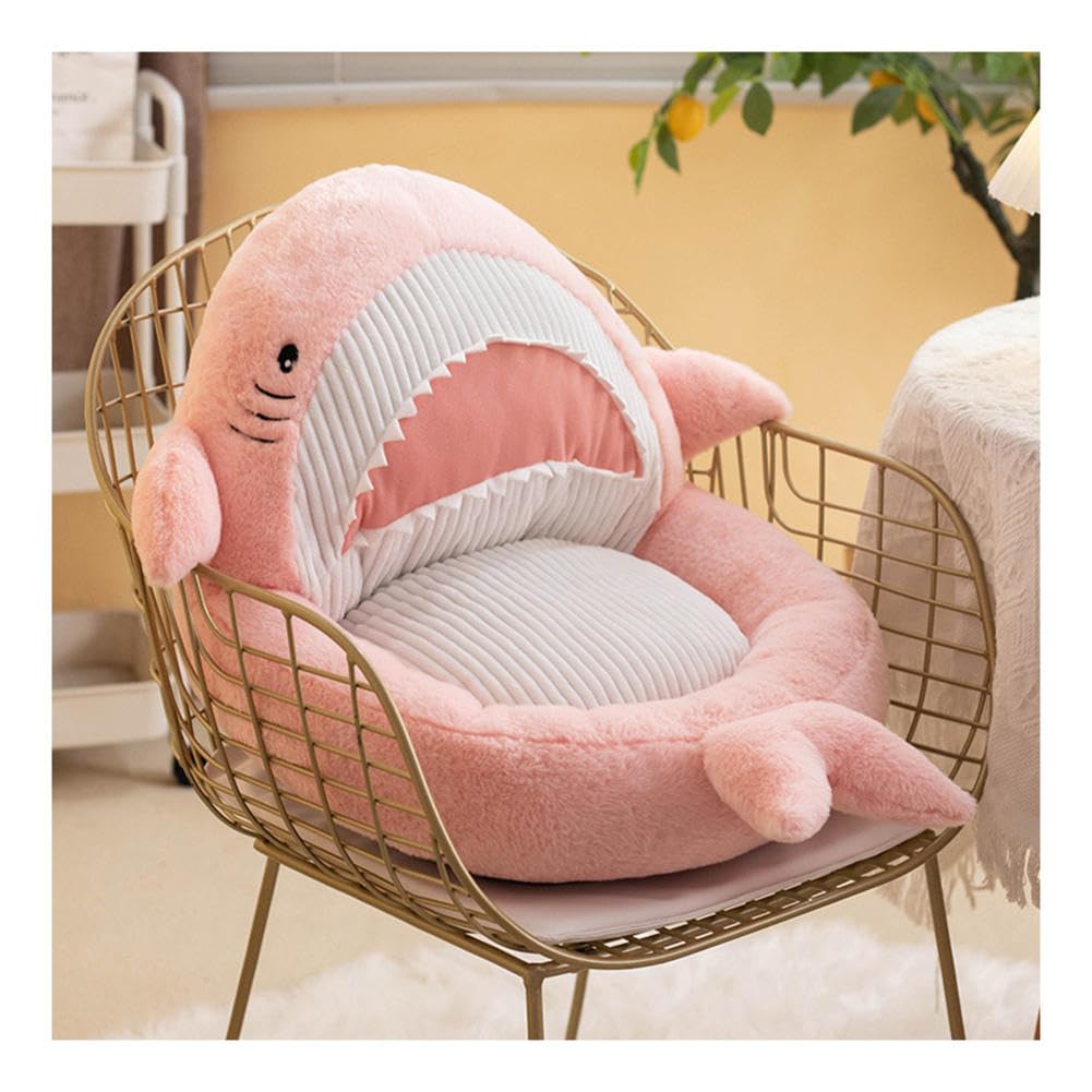 KALWEL,Cute Cartoon Shark Seat Cushion,Chair Pads,Decorative Pillows for Couch,Floor Cushion,Cute Cushion,Chair Seat Cushion,23.6in One-Piece Cushion,