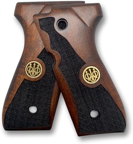 Miniatura 2 de Puños de madera hechos a mano para Beretta 92FS, 92, 92F, 92A1, 92FS INOX, 92G, 92D, 96, 96D, 96A1, M9, M9A1 y Girsan Regard MC Grips, Cachas para