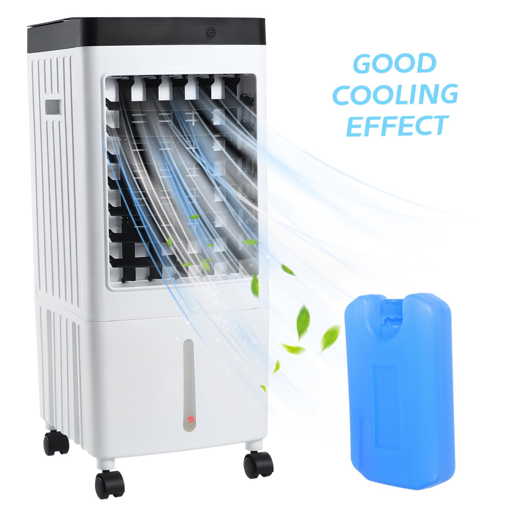 ABOOFAN 4pezzi Impacchi di Ghiaccio Riutilizzabili per Raffreddatori d Aria Ghiaccio Portatile Medio per Ventilatori Condizionatori Blu per Borsa Termica
