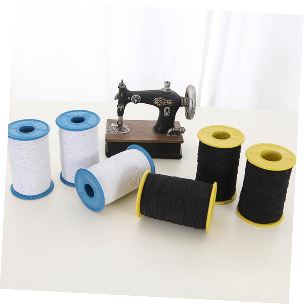 Operitacx 3 Set Filo Da Cucito Per Costumi Filo Di Cucito Bianco Elastico Cucitura Filo Per Cucire Per Pantaloni Filo Per Cucire Per Vestiti Bianca Colore Casuale 2 Pezzi*3