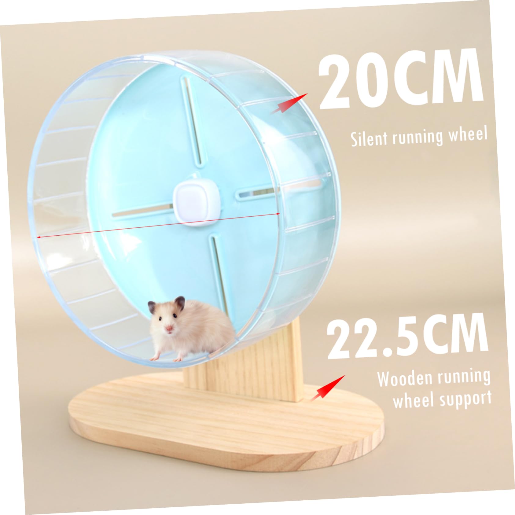 INOOMP 1set Per Criceti Silenziosa Accessorio Per Domestici Design Antiscivolo