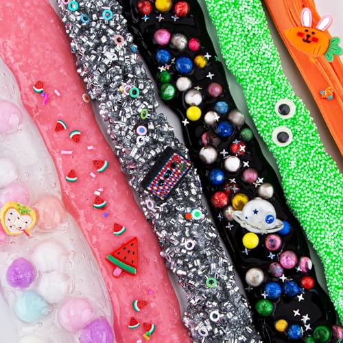Slime Variety Pack Different Textures, 8 x 100ml Slimes Kit for Kids, Includes Bingsu, Water, Cloud, Butter, Snow Fizz Slime, Slimes Party Favors for Girls & Boys, Birthday Easter - image 2