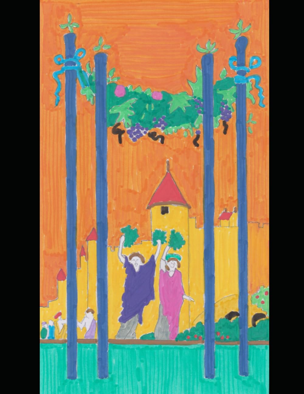 Portuguese(Portugal)-and-English bilingual Tarot colouring book (Tarot Translations)