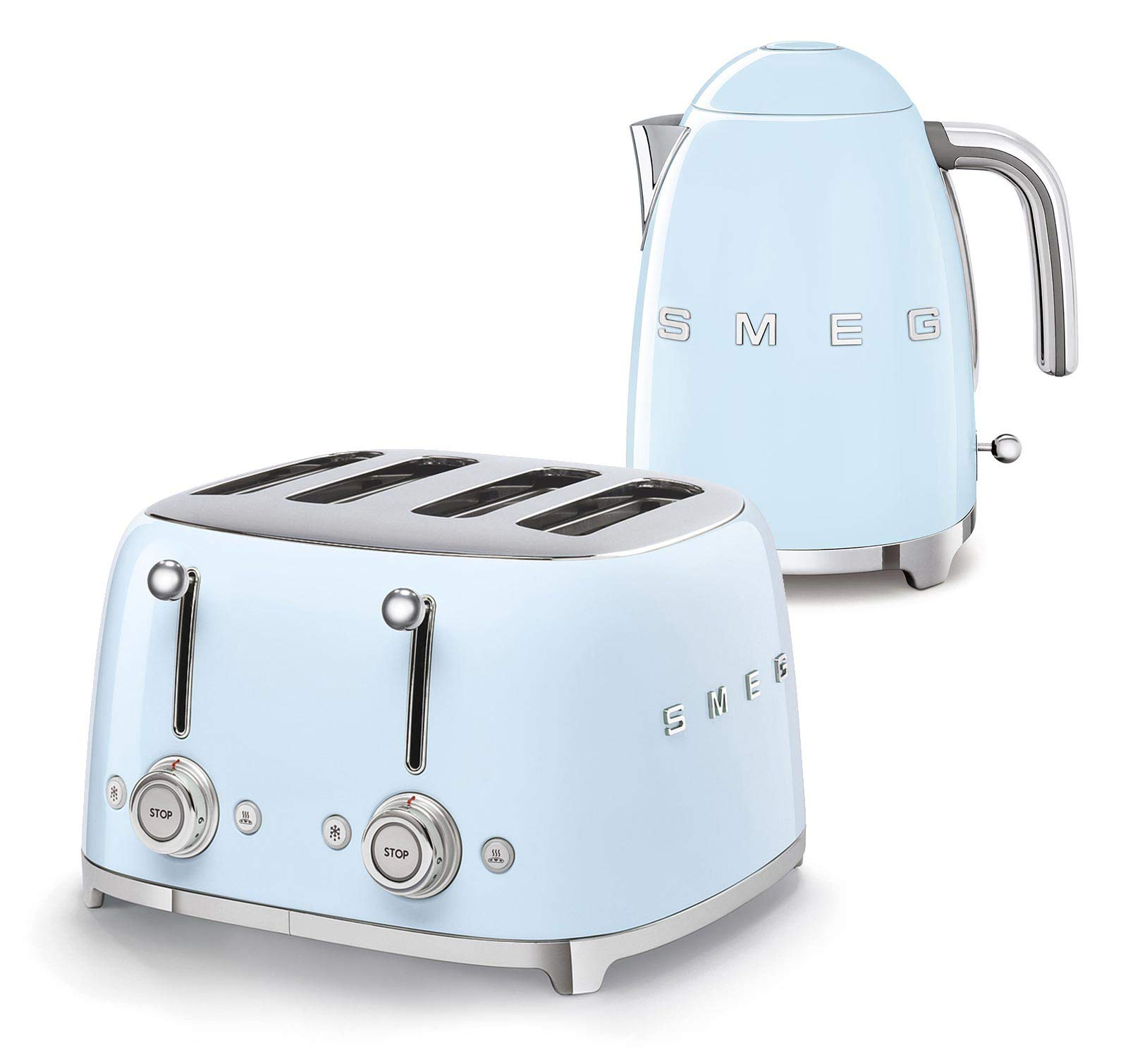 Buy Smeg 50s Retro 4Slot Toaster TSF03 Bundle with Smeg KLF03 Electric