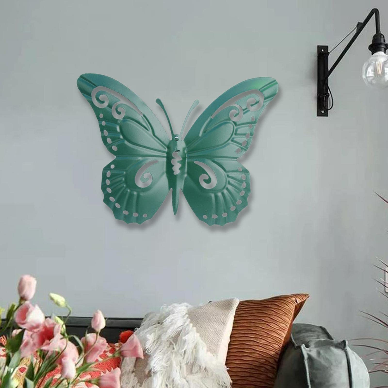 Wanddecoratie vlinder groot metaal wit kopen? | Tuindecoratie