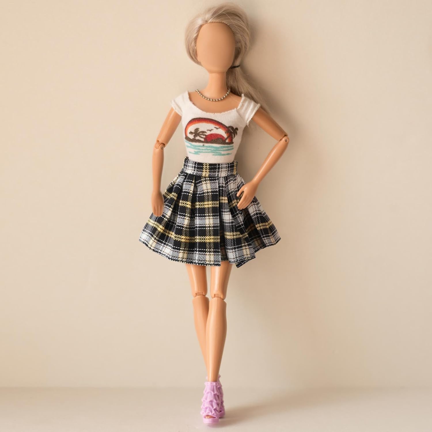 Bencailor 6 Pcs Doll Clothes for 11. 8 Inch Doll Dress Summer Skirt Outfit Accessories Clothing for Girl Birthday Gift(Fresh Style)