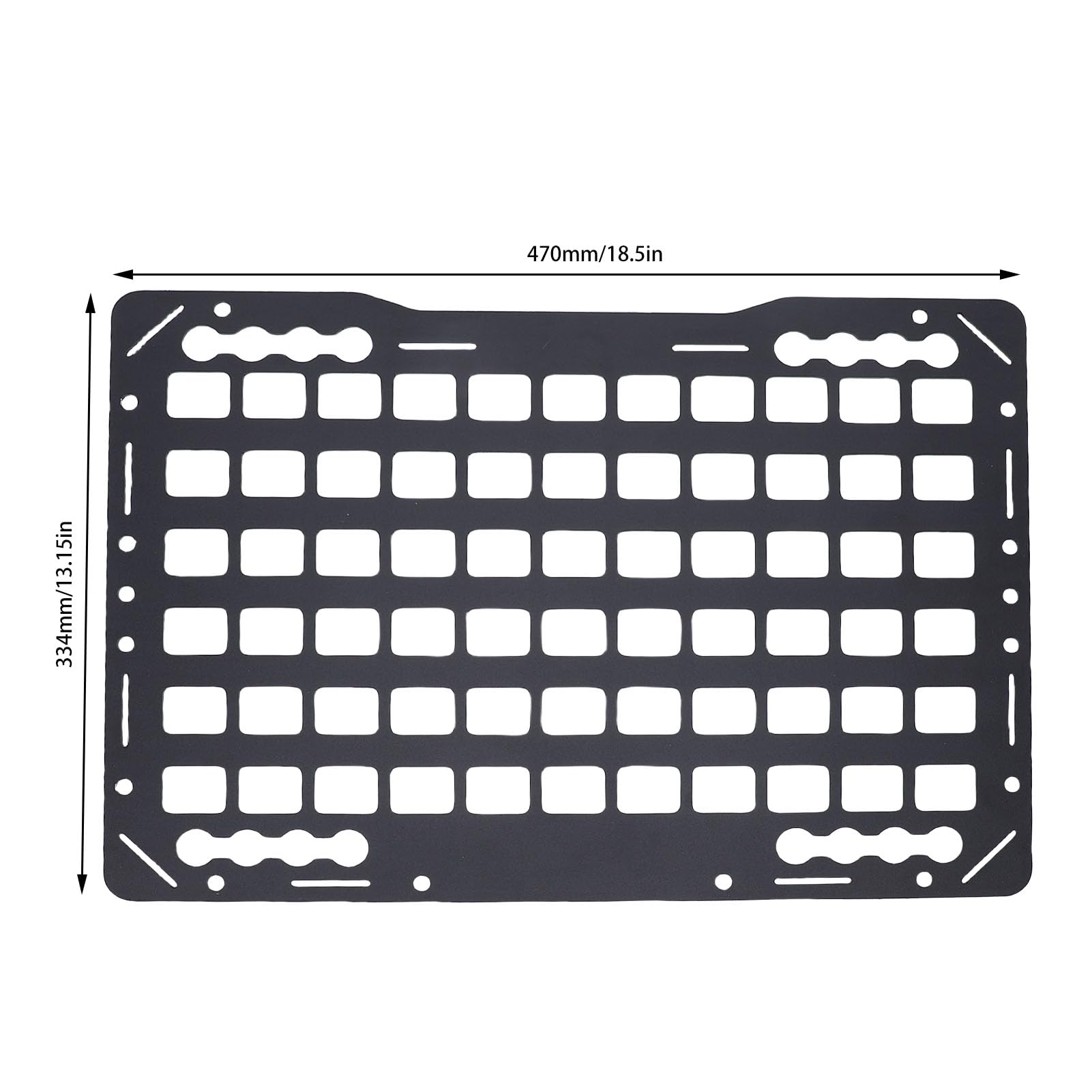 Mingzhe Heavy-Duty Truck Bed Molle Panel Tough Aluminum Organizer for