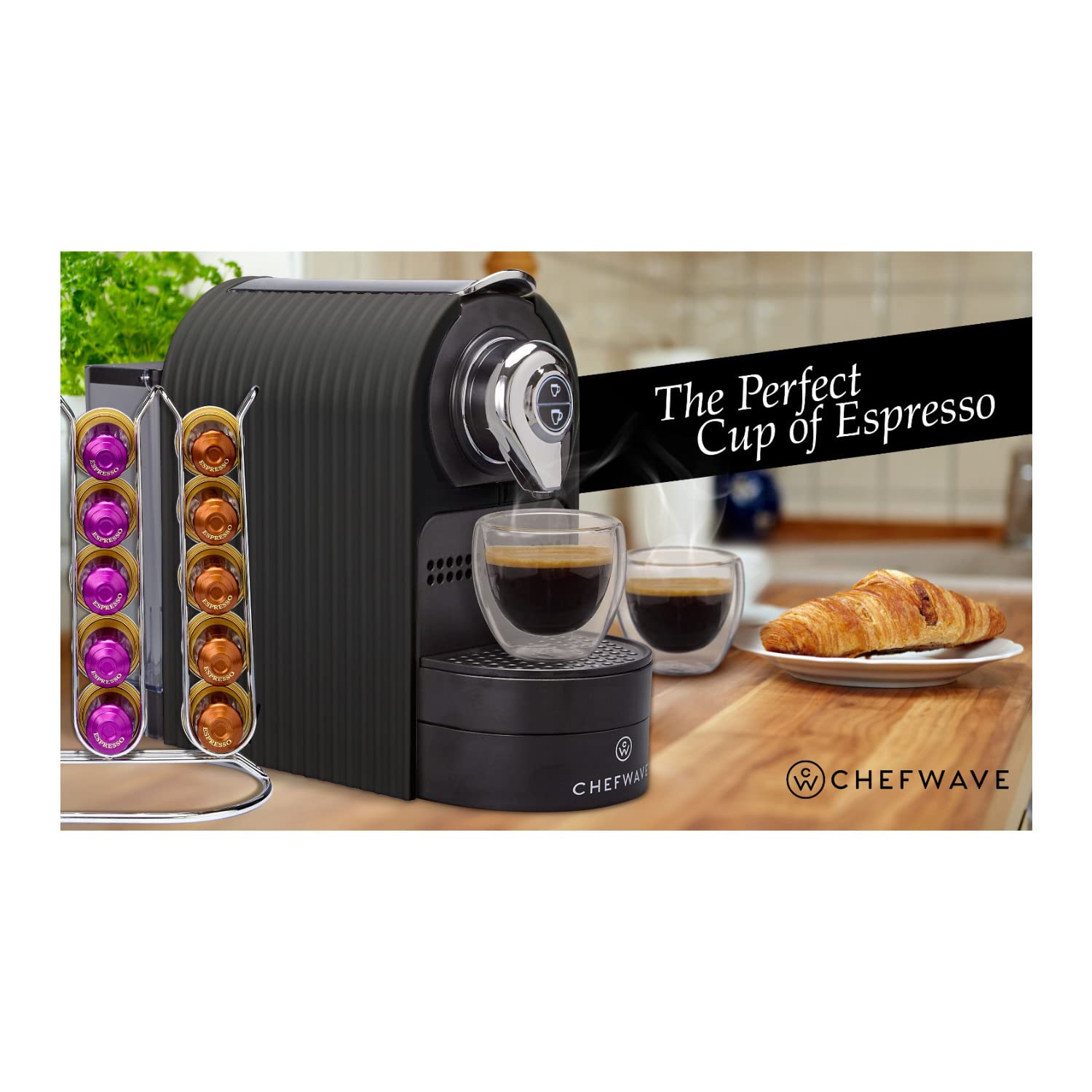 ChefWave Espresso Machine & Coffee Maker Compatible with Nespresso