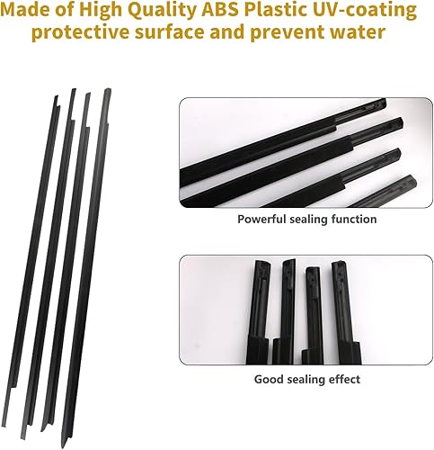 Miniatura 2 de 55372139AH burlete de ventana para Dodge Ram 1500 2500 3500 4500 5500 2009-2021 Crew Cab Reemplazar 55112376AH 55112377AH 55372138AH