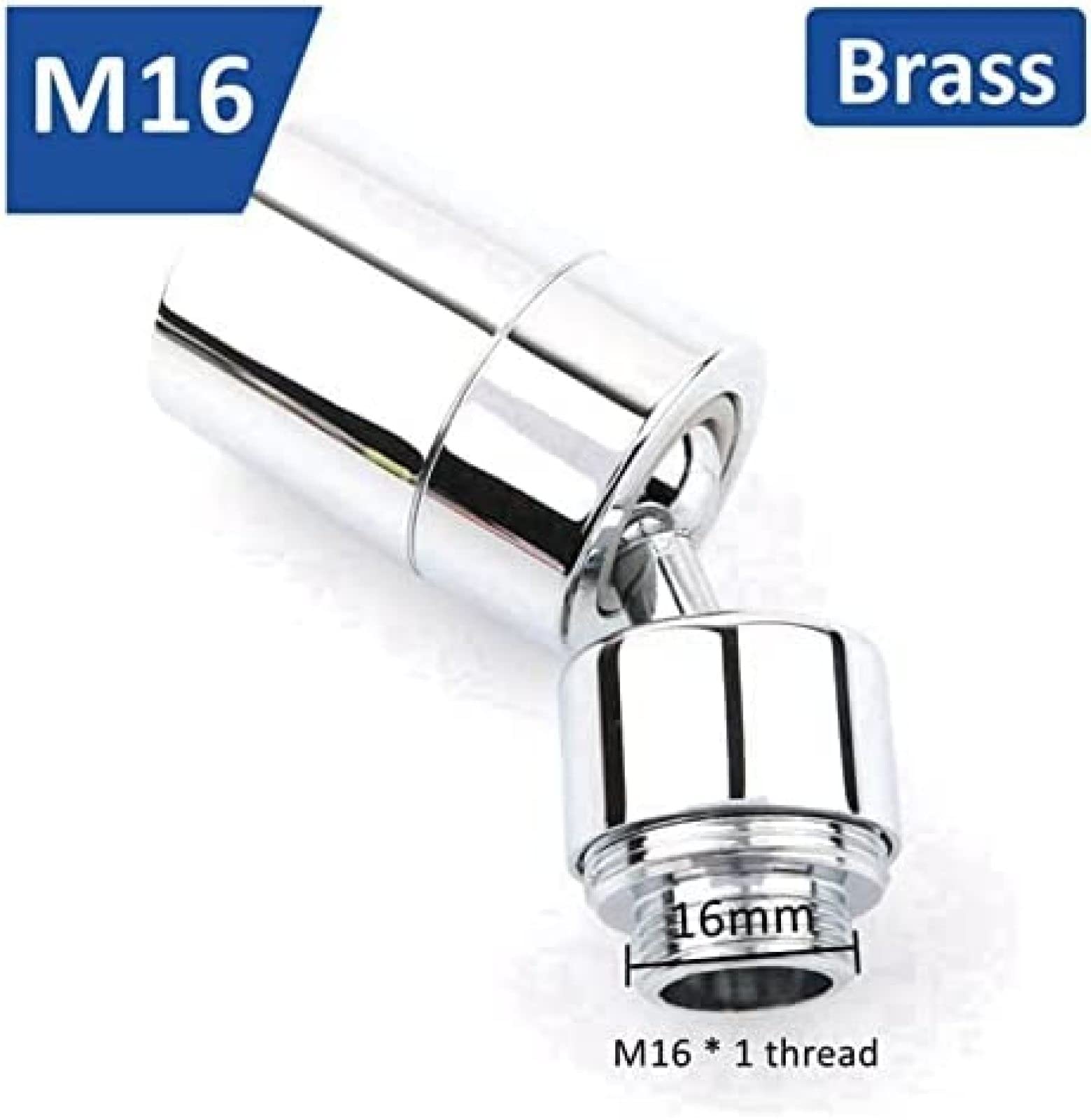 Rotierender Wasserhahn-Verlängerungs-Wasserhahn-Adapter, 360 Drehbarer Wassersparender Luftsprudler M16 18 20 22 24 26 Badezimmer-Wasserhahn-Bubbler, Wassermund, Blumen Verhindern Spritzer, Wasser