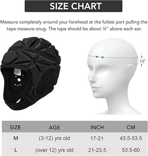 Miniatura 6 de Casco de protección suave con bandera de fútbol juvenil Scrum Cap Rugby casco suave para bandera de fútbol