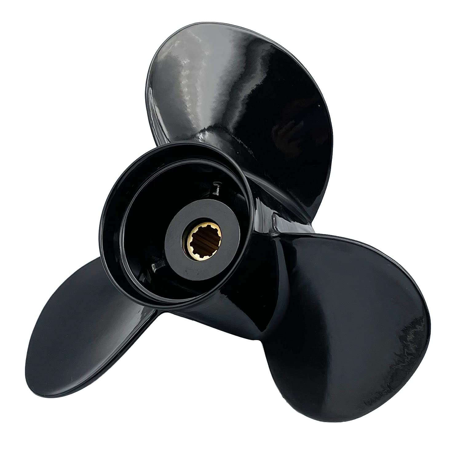 RASON-REX OEM Grade Aluminum Outboard 3 Blades Propeller Boat Prop Compatible for Suzuki 20-30HP with 10 Spline Tooth,RH