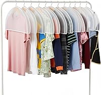 Vista 1 de Fundas de plástico para colgar la ropa (juego de 12) protectores de ropa de armario, funda transparente transpirable con refuerzo de 2 pulgadas