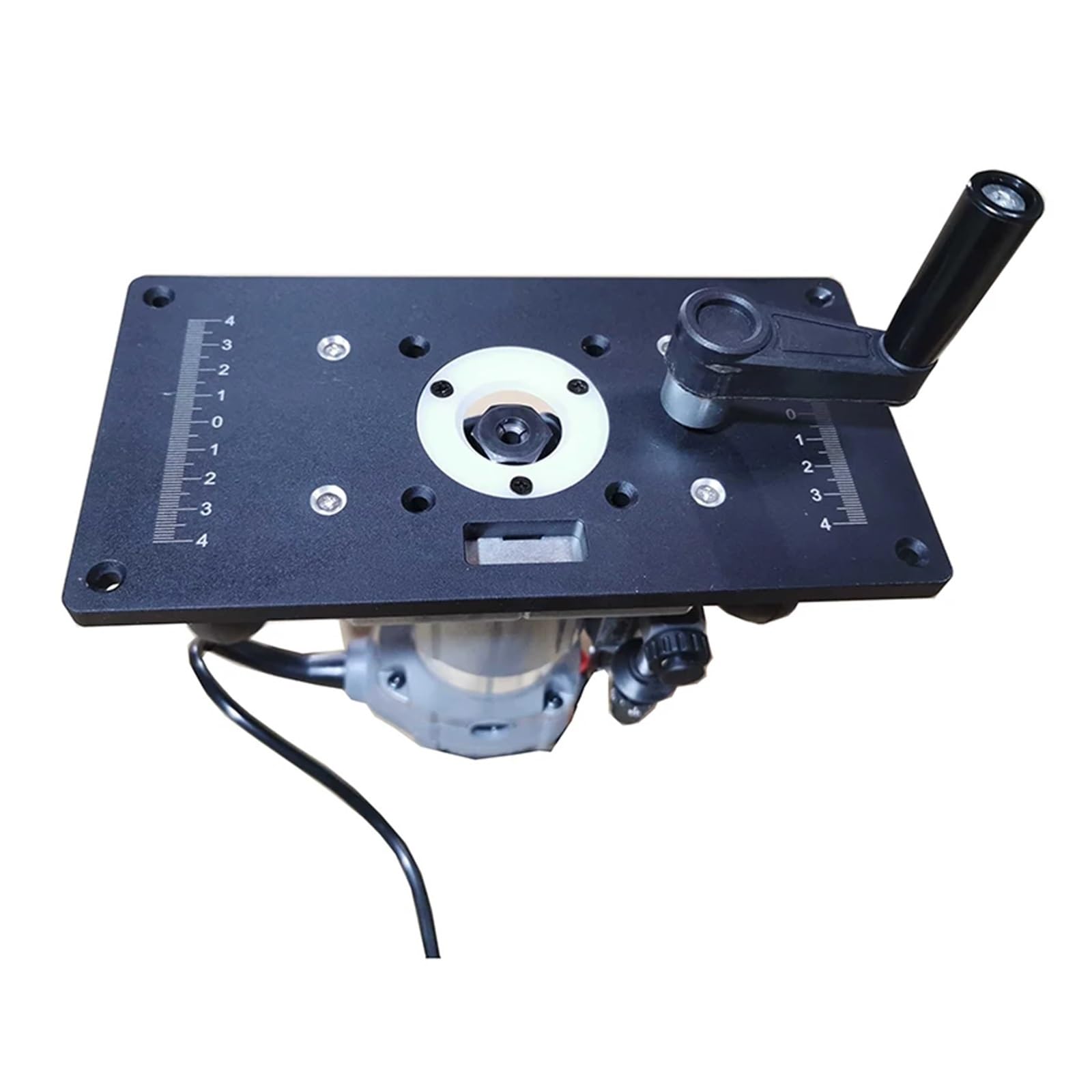 Modelos universales de Aluminio, para enrutador, máquina de carpintería, enrutador de Madera, Placa Recortadora de Mesa (Azul)