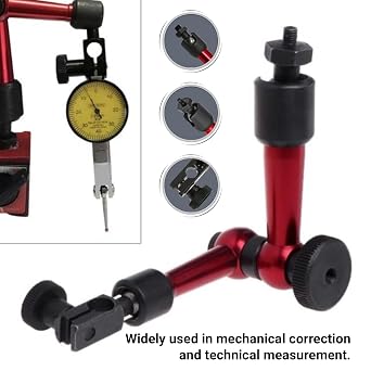 Magnetic Base Holder for Test Indicator M5 Thread Universal Flexible Arm Stand for Dial Indicator